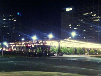 City street at night