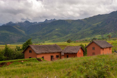 Mountain village near andringitra national park, madagascar