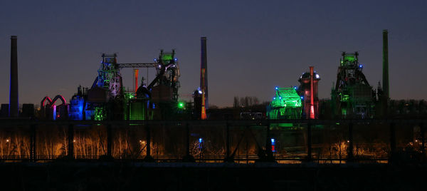 Landschaftspark duisburg nord at night