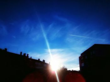 Sun shining through clouds