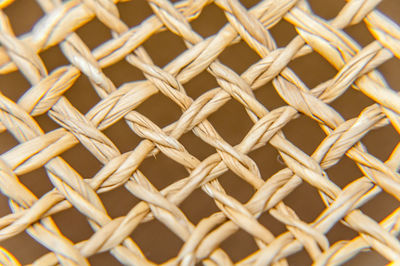 Detail shot of wicker basket