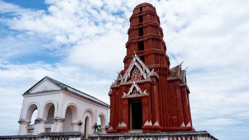 Low angle view of historical building against sky