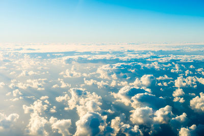 Aerial view of cloudscape