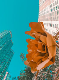 Low angle view of modern building against sky
