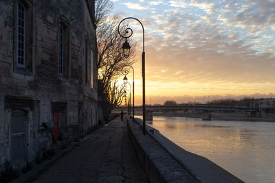 Sunset on the rhone