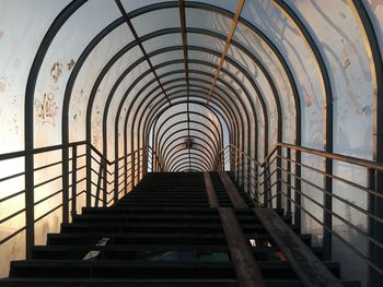 Low angle view of staircase in building