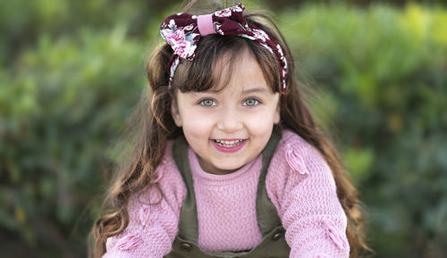 Portrait of a smiling girl