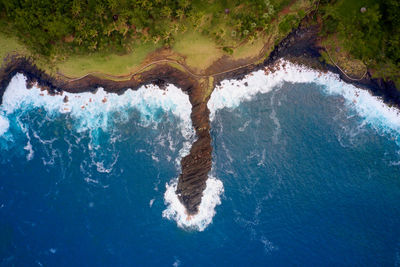Aerial view of sea