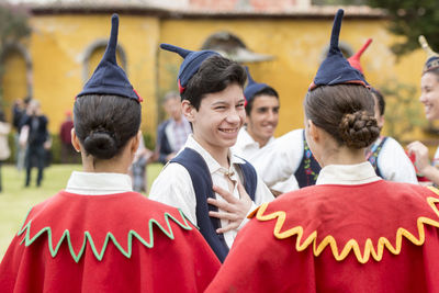 Group of people in traditional clothing