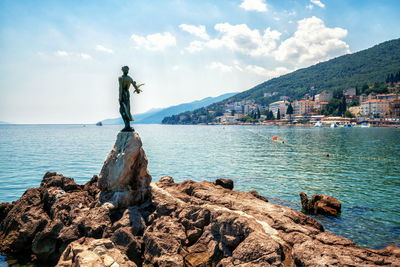 Scenic view of sea against sky