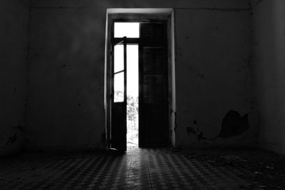 Interior of abandoned house