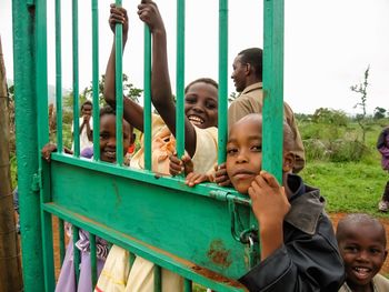 Children playing on playground