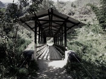 Footbridge over river