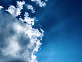 Low angle view of clouds in sky