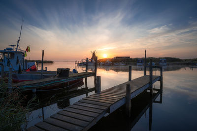 Fjordhavn lyngvig during sunrise