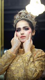 Portrait of a beautiful young woman