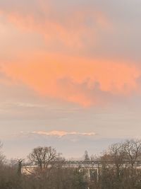 Scenic view of landscape against sky during sunset