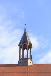 Low angle view of temple against sky