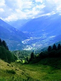 Scenic view of landscape against sky