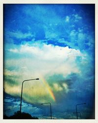 Low angle view of cloudy sky