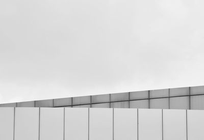 Low angle view of building against clear sky