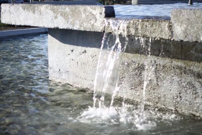 Close-up of water fountain