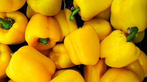Full frame shot of yellow for sale at market stall