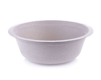 Close-up of empty bowl against white background