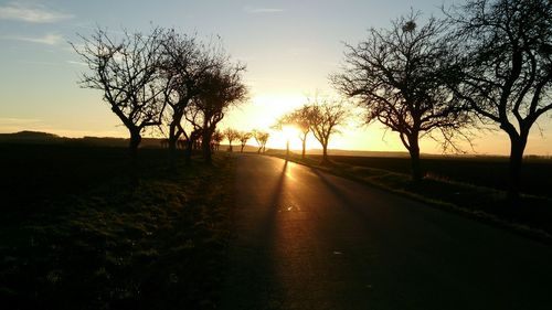 Road passing through landscape