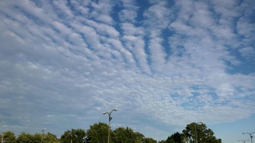 Low angle view of cloudy sky