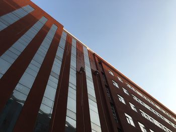 Low angle view of building against clear sky