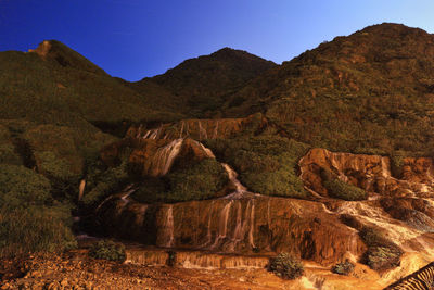 View of mountain range against the sky