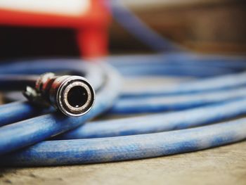 Close-up of water pipe of floor