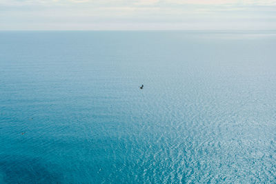 High angle view of sea against sky