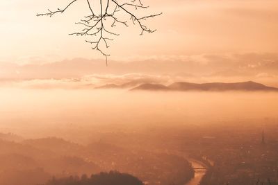Scenic view of sunset