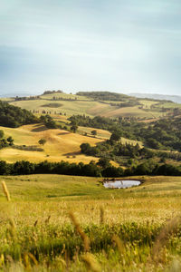Rolling hills in tuscany, italy taken in may 2022