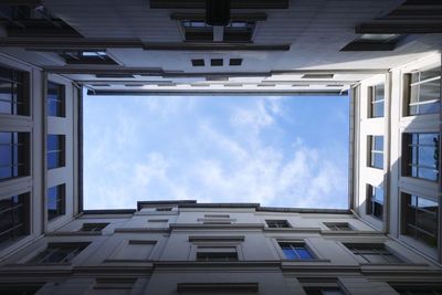 Low angle view of building against sky