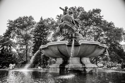 Fountain in park