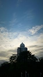 Low angle view of built structure against the sky