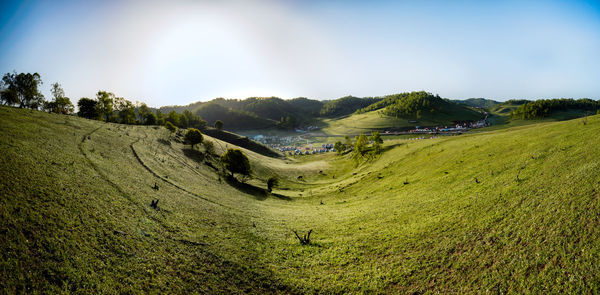 Scenic view of landscape against sky