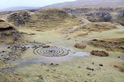 High angle view of landscape