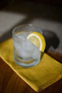 Close-up of drink on table