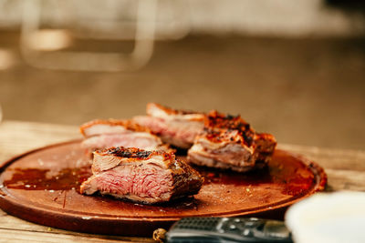 Close-up of fresh roasted meat