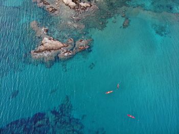 Aerial view of sea