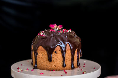 Close-up of chocolate cake