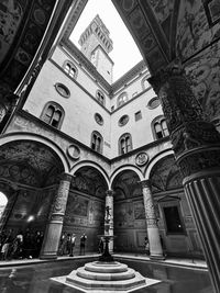 Low angle view of historical building