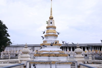 View of temple building against sky