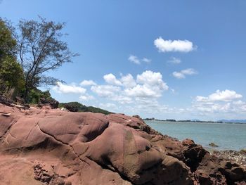 Scenic view of sea against sky