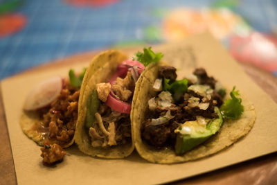 Close-up of food in plate