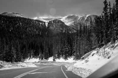 Road passing through mountains